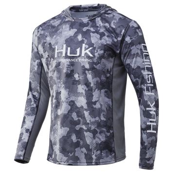HUK ICON X REFRACTION CAMO HOODIE